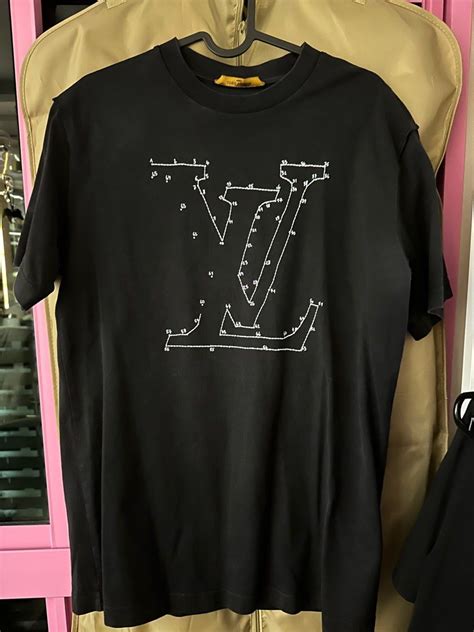 t shirt louis vuitton noir et blanc|louis vuitton t shirt men's.